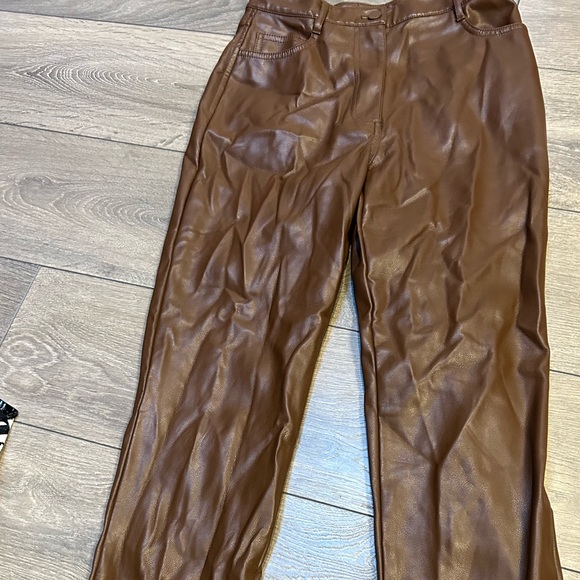 Oak & fort leather pants - size 2 - Picture 2 of 3